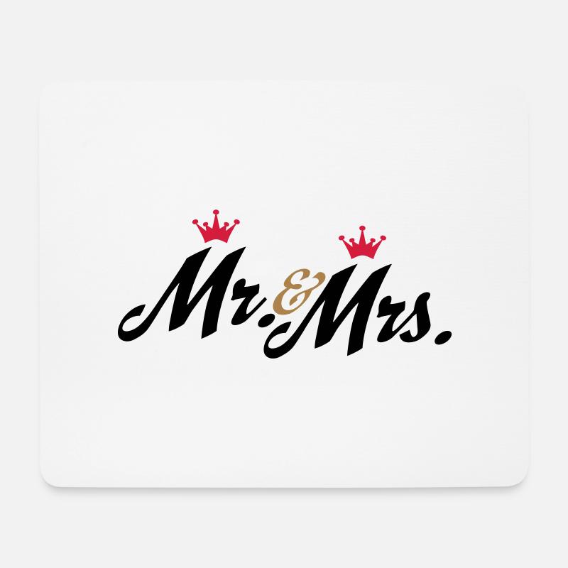 hochzeit - Mousepad (Querformat) - Weiß