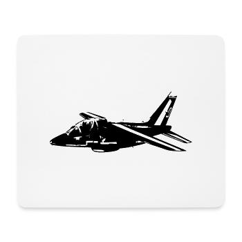 Avion patrouille de france - Tapis de souris (format paysage) - blanc - Devant