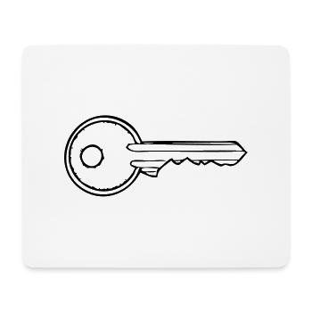 Schlüssel - Mousepad (Querformat) - Weiß - Vorne