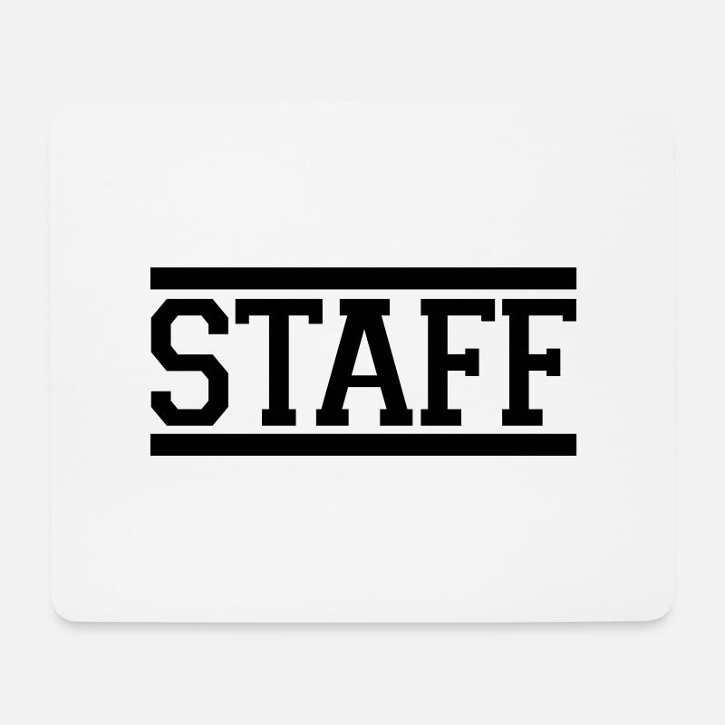 staff - Mousepad (Querformat) - Weiß