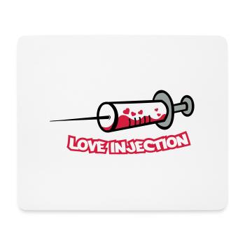 spritze_love_injection - Mousepad (Querformat) - Weiß - Vorne