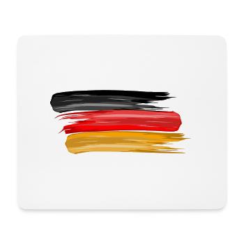 Drapeau national de l'Allemagne sport de football - Tapis de souris (format paysage) - blanc - Devant