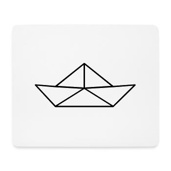 Paper Boat - Tapis de souris (format paysage) - blanc - Devant