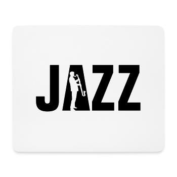jazz_bass_klarinette_spieler_092013_a_1c - Mousepad (Querformat) - Weiß - Vorne