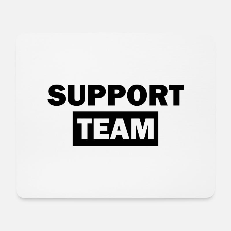support team - Mousepad (Querformat) - Weiß