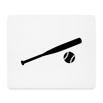 Baseball - Mousepad (Querformat) - Weiß - Vorne