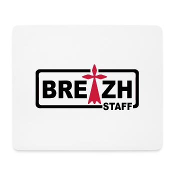 Breizh staff 2 - Tapis de souris (format paysage) - blanc - Devant