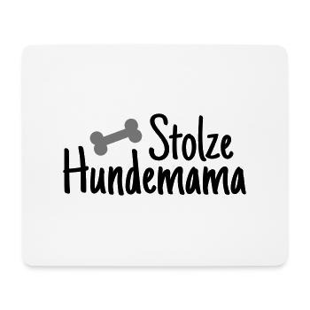 Maman de chien fier - Tapis de souris (format paysage) - blanc - Devant
