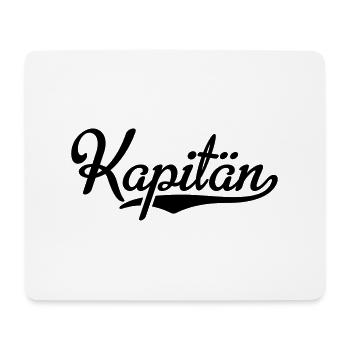 Kapitän - Mousepad (Querformat) - Weiß - Vorne