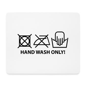 hand_wash_only_f1 - Tapis de souris (format paysage) - blanc - Devant