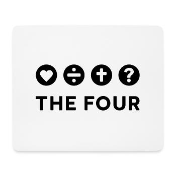 THEFOUR high - Mouse Pad (horizontal) - white - Front