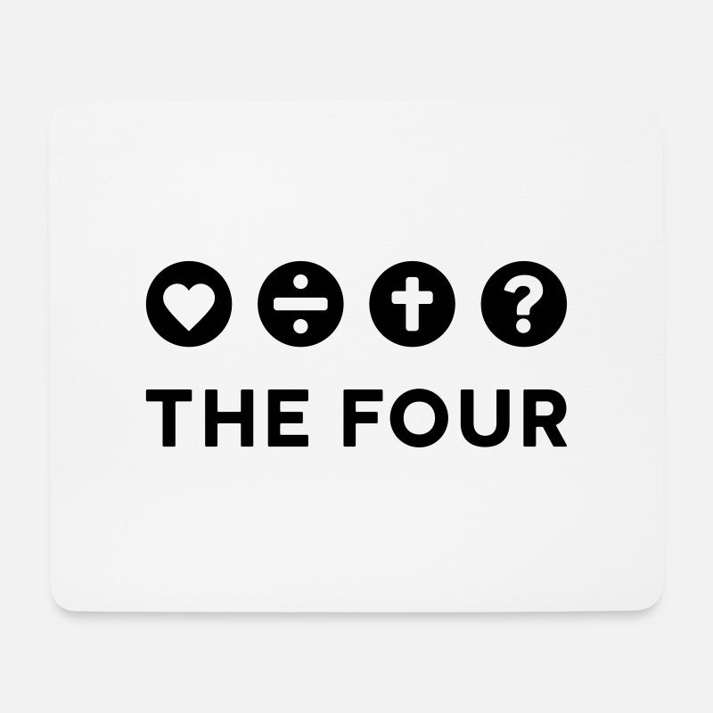 THEFOUR high - Mouse Pad (horizontal) - white