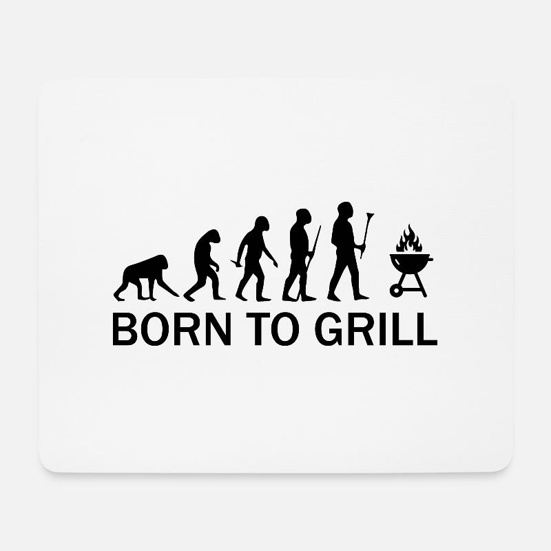 Barbecue BBQ - Mousepad (Querformat) - Weiß