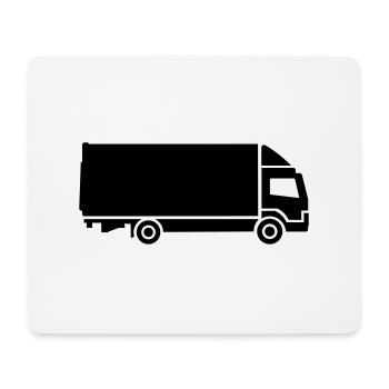 LKW - Mousepad (Querformat) - Weiß - Vorne