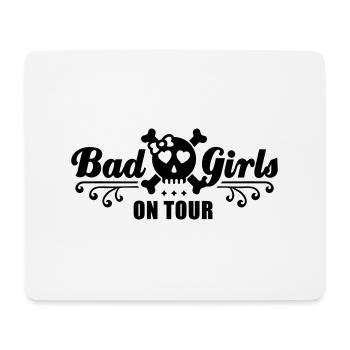bad_girls_on_tour_1f1 - Mousepad (Querformat) - Weiß - Vorne