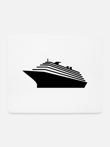 Kreuzfahrtschiff / cruiser (1c) - Mousepad (Querformat) - Weiß