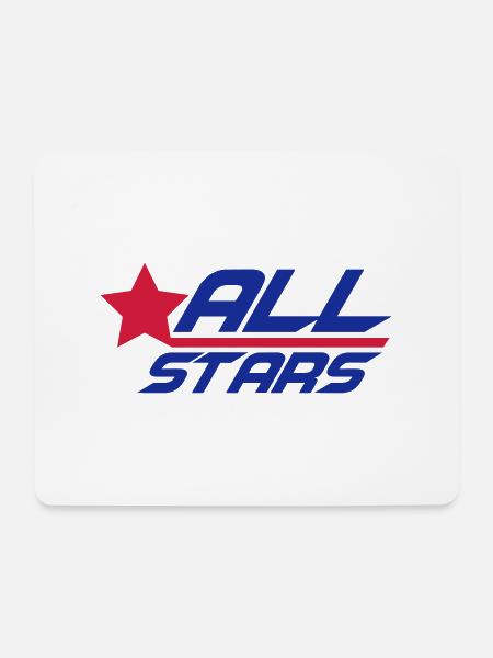 Cool Allstars Logo Design - Mousepad (Querformat) - Weiß
