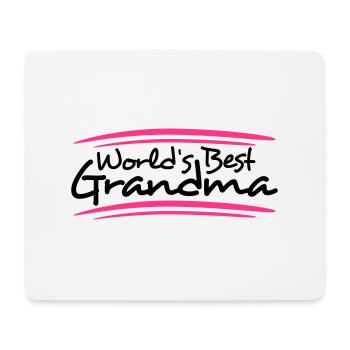 Worlds Best Grandma - Mouse Pad (horizontal) - white - Front