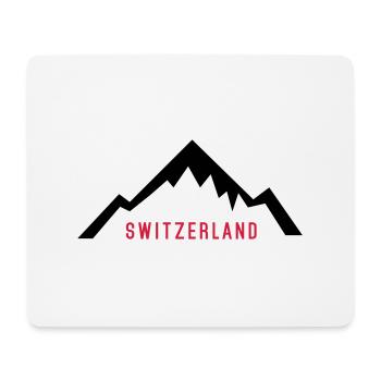 Switzerland Alps - Tapis de souris (format paysage) - blanc - Devant