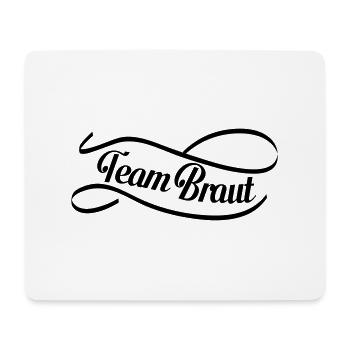 team_braut_swing - Mousepad (Querformat) - Weiß - Vorne