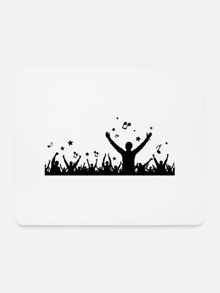 Menschen - Konzert Festival - Mousepad (Querformat) - Weiß