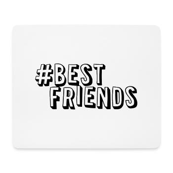 #Best Friends - Tapis de souris (format paysage) - blanc - Devant