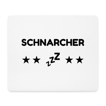 Ronfler / Ronfleur / Ronfleuse / Ronflement - Tapis de souris (format paysage) - blanc - Devant