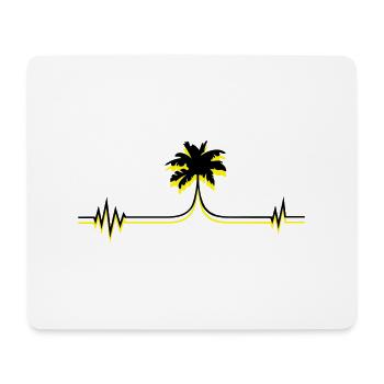palme puls - Mousepad (Querformat) - Weiß - Vorne