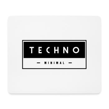 Techno - Minimal - - Mouse Pad (horizontal) - white - Front