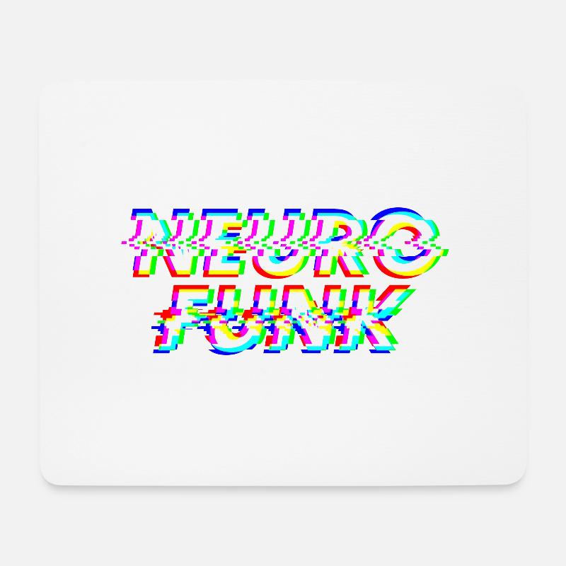 Neurofunk 4 - Mousepad (Querformat) - Weiß