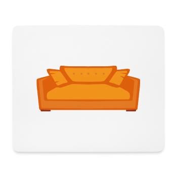 Sofa Sitz Sofa - Mousepad (Querformat) - Weiß - Vorne