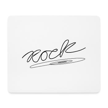rock - Mouse Pad (horizontal) - white - Front