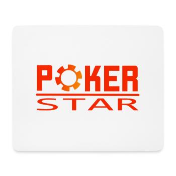 poker star - Mouse Pad (horizontal) - white - Front