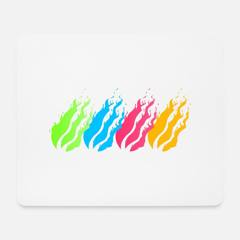 Fireball Neon - Mouse Pad (horizontal) - white