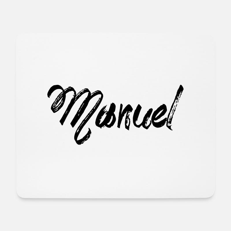 Manuel - Mousepad (Querformat) - Weiß