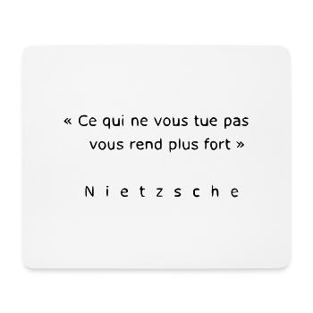 Nietzsche - Tapis de souris (format paysage) - blanc - Devant