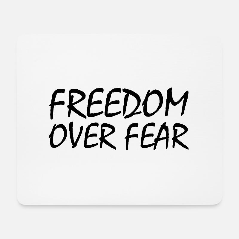 Freedom - Mousepad (Querformat) - Weiß