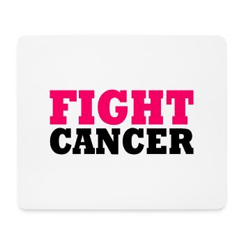 Fight cancer - Tapis de souris (format paysage) - blanc - Devant
