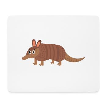 tatou - Tapis de souris (format paysage) - blanc - Devant