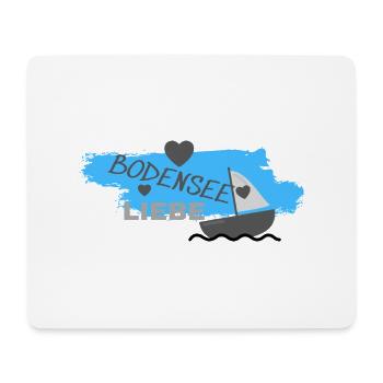 BODENSEE LIEBE - Mousepad (Querformat) - Weiß - Vorne
