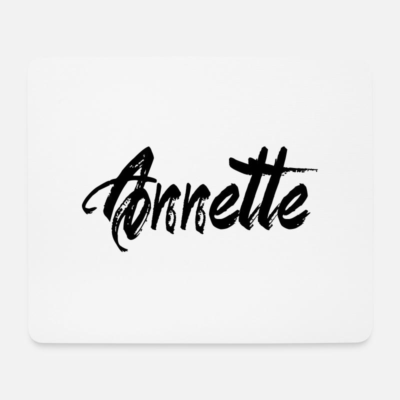 Annette - Mousepad (Querformat) - Weiß