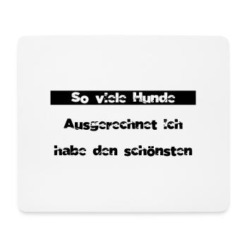 hundefreund dog dancing dog tierliebe camping dog - Mousepad (Querformat) - Weiß - Vorne