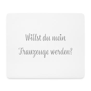 Willst du mein Trauzeuge werden? - Mousepad (Querformat) - Weiß - Vorne