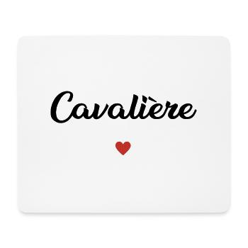 cavalière idée cadeau - Tapis de souris (format paysage) - blanc - Devant
