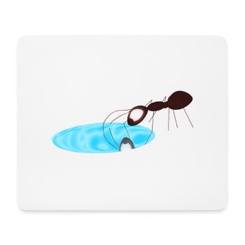 Ameise - Mousepad (Querformat) - Weiß - Vorne