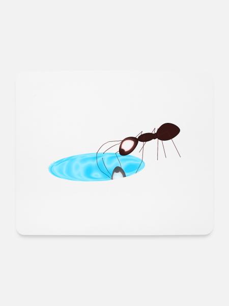 Ameise - Mousepad (Querformat) - Weiß