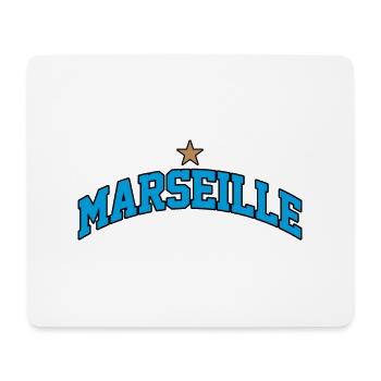Marseille-Logo: Mediterranes College-Design - Mousepad (Querformat) - Weiß - Vorne