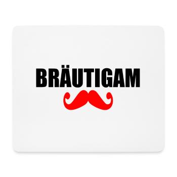 bräutigam - Mousepad (Querformat) - Weiß - Vorne