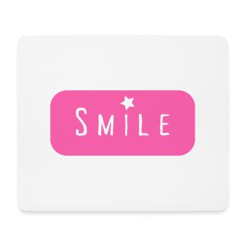 Smile - Mousepad (Querformat) - Weiß - Vorne