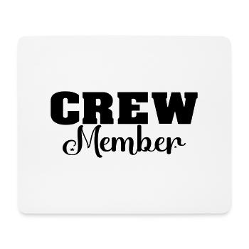 Crew Members - Mouse Pad (horizontal) - white - Front